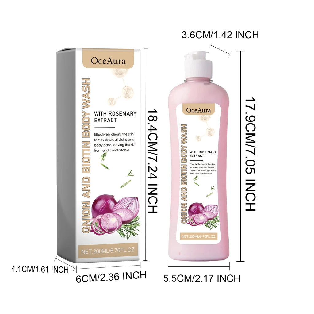 Oceaura Rosemary Body Wash Gel Reduce Dryness Moisturizing Skin Eliminates Sweaty Odors Exfoliating Body Skin Shower Gel