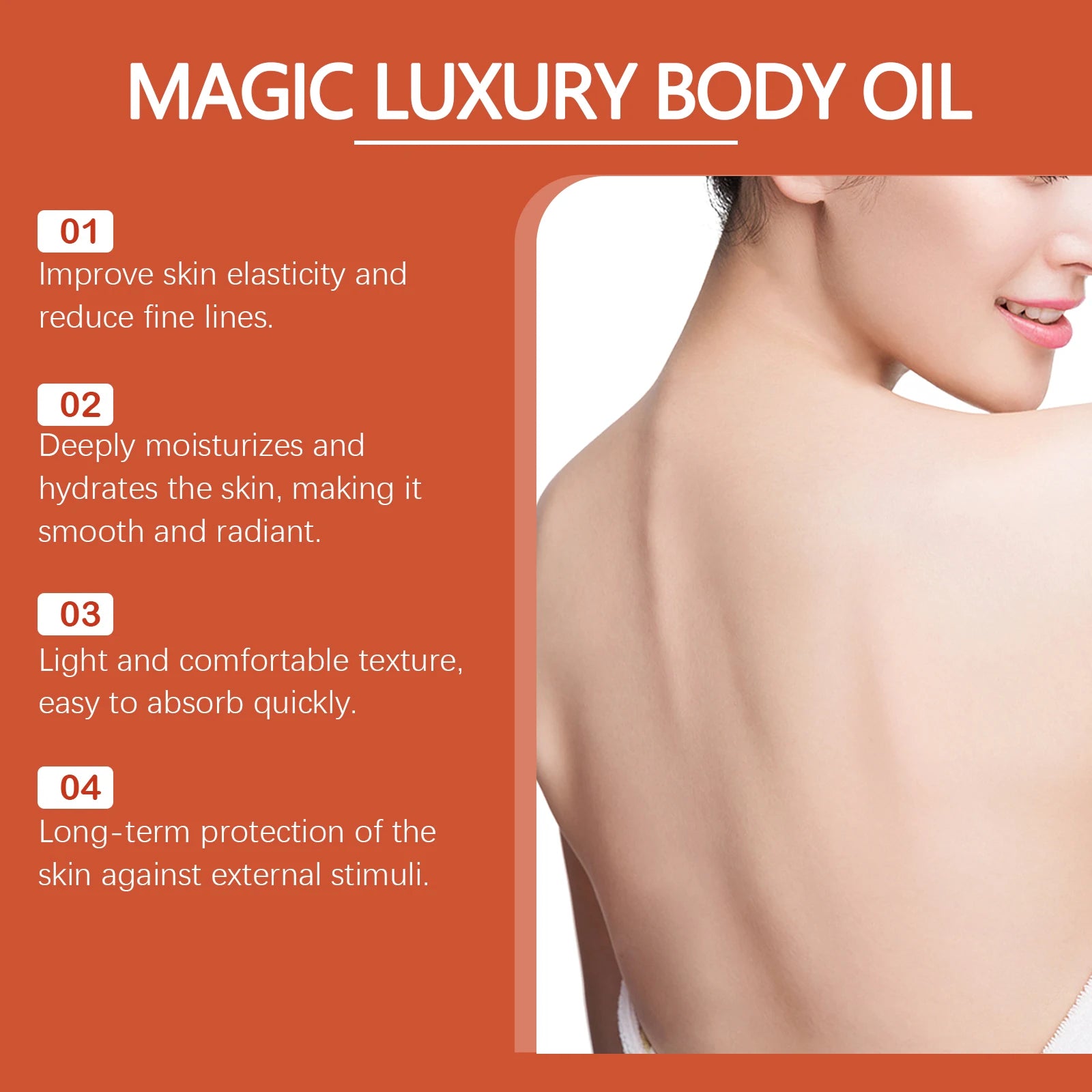 Natural Body Firming Oil Tightening Skin Enhance Skin Elasticity Deeply Nourishing Improve Smoothness Body Skin Care Oil