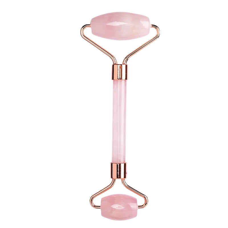 Face Care Massage Roller Natural Rose Quartz