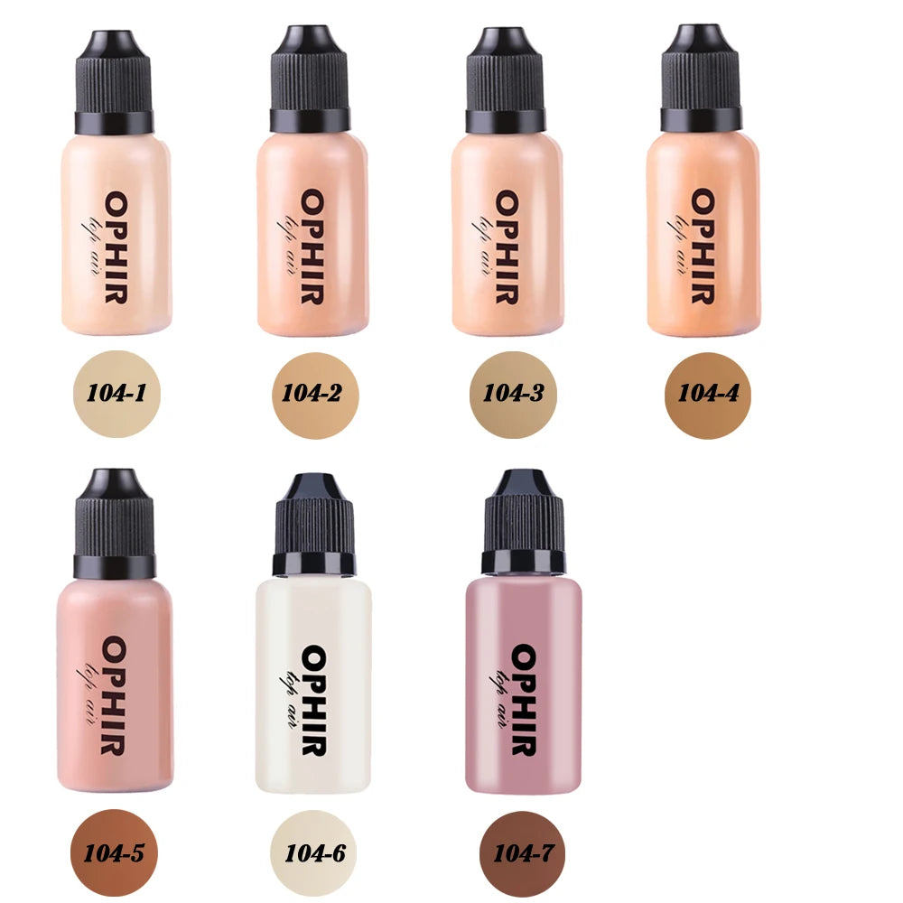 OPHIR Airbrush Makeup Foundation Inks 3 Colors