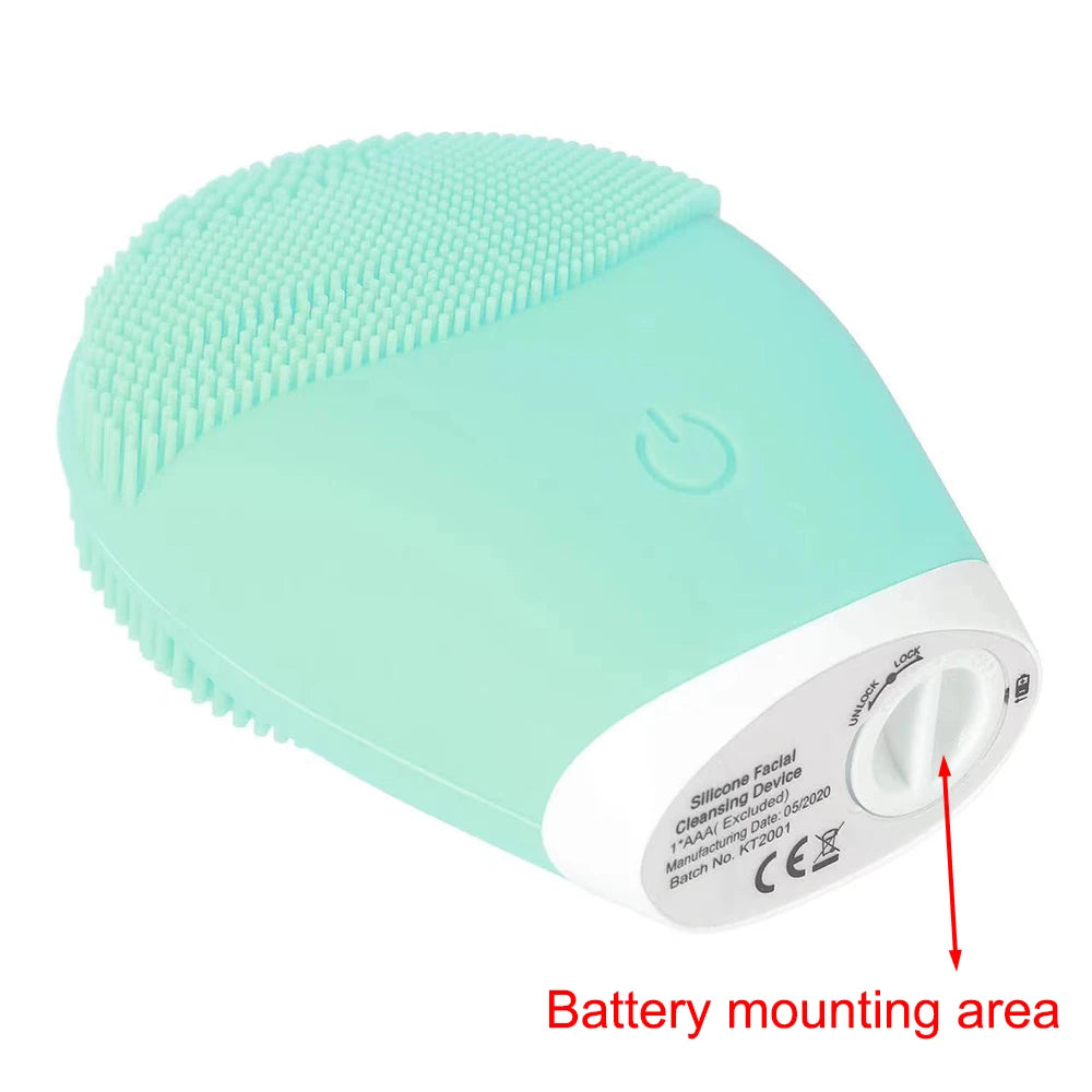 Electric Silicone Facial Cleanser Massager Skincare