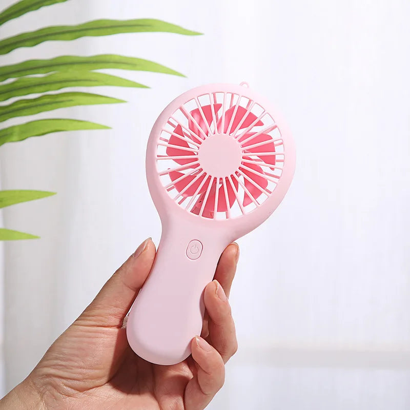 Portable Handheld Fan USB Charging Mini Fan With 3 Speed High Wind Desktop Office Travel Pocket Handheld Small Charging Fan