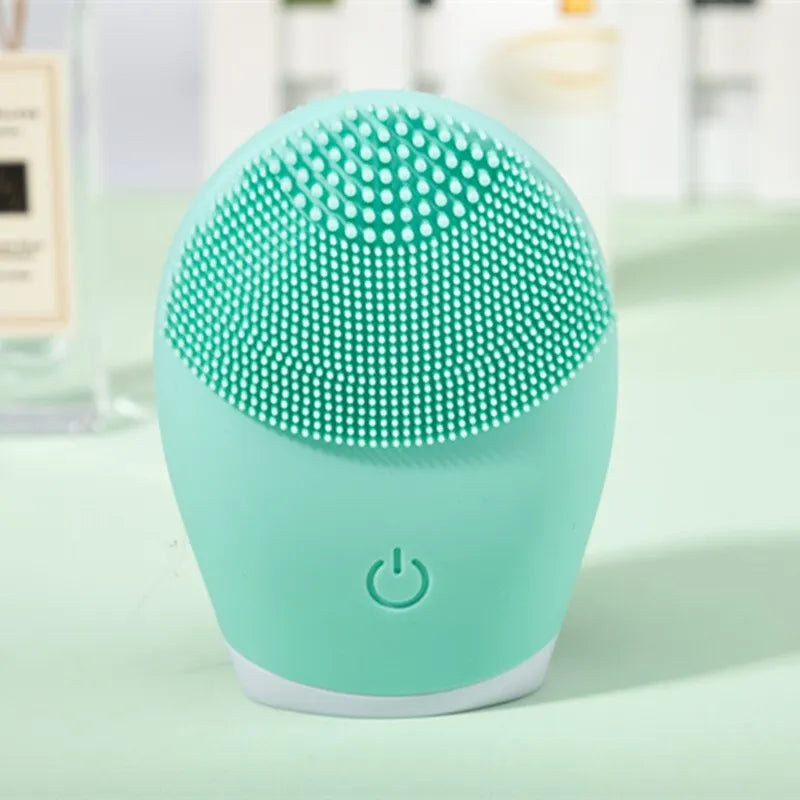 Electric Silicone Facial Cleanser Massager Skincare