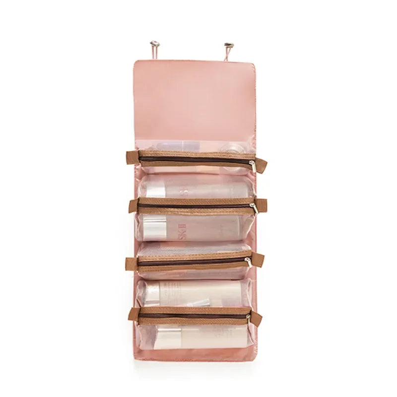 Detachable Cosmetic Bag Portable  Folding  Cosmetics Storage Toiletry Bag