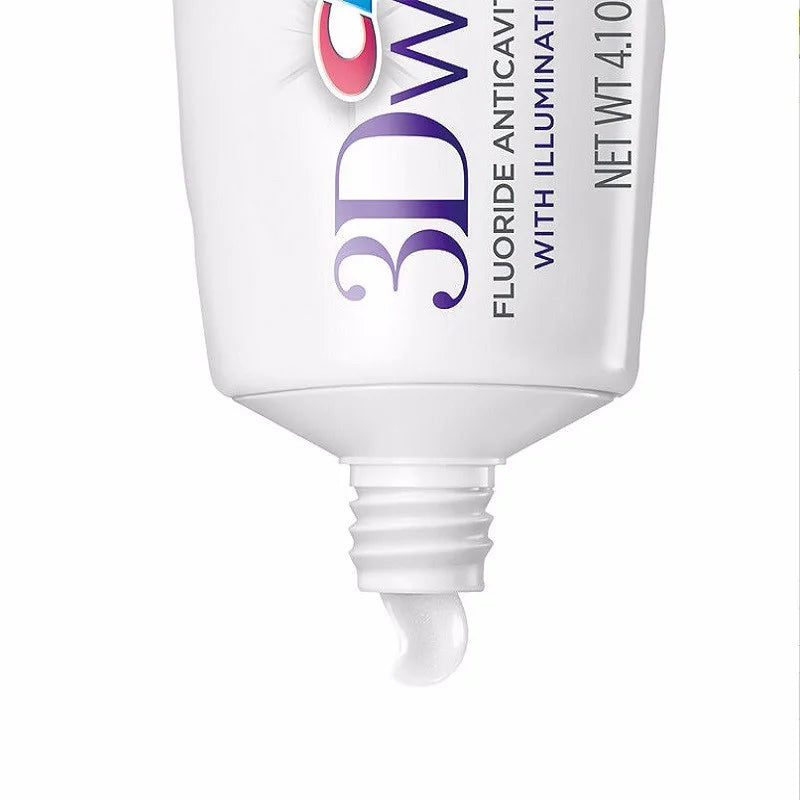 Crest 3D White Toothpaste Advanced Fluoride Anticavity Complex Brilliance Teeth Whitening Tooth Paste Squeezer Tubes 90g*3 Pcs