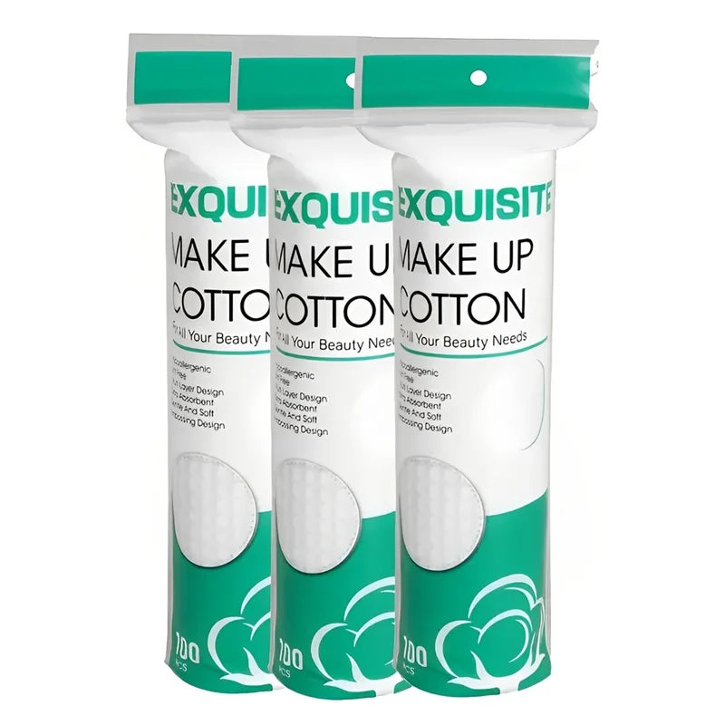 500/100Pcs Disposable Cotton Pads Soft Facial Makeup Remover Pads for