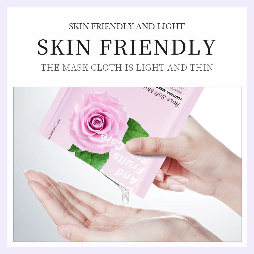 8pcs Natural Plant Face Mask Beauty Skincare Facial