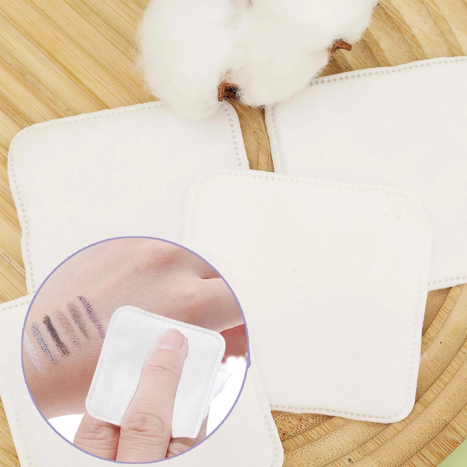 Soft Square Cotton Pads Facial Cleansing