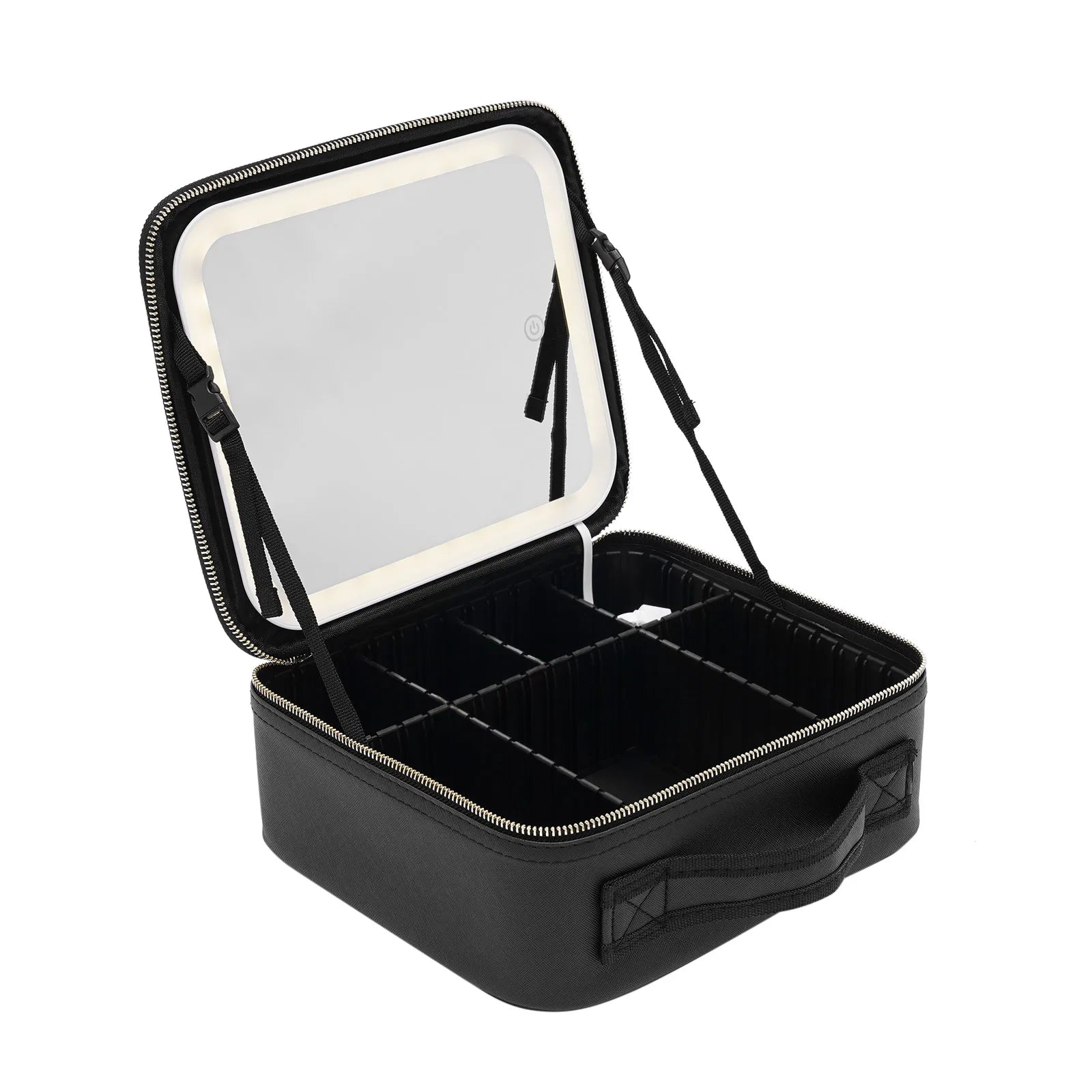 Makeup Train Case with Large Lighted Organizer Storage