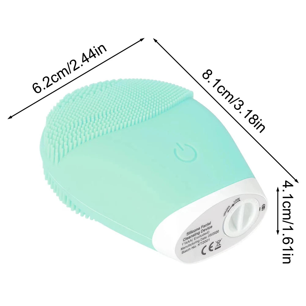 Electric Silicone Facial Cleanser Massager Skincare