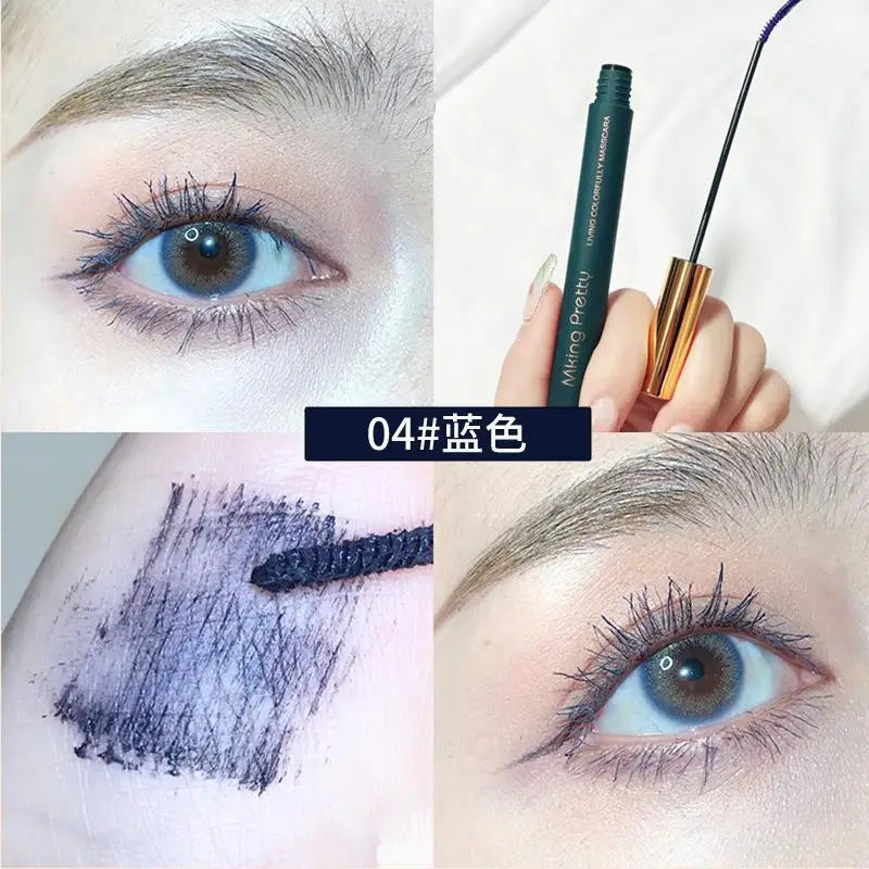 Black Mascara Lengthens Eyelashes Extra Volume Long Lasting Waterproof Natural