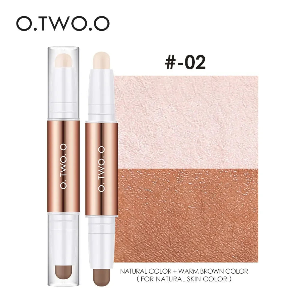 O.TWO.O Double-Headed Contour Stick Waterproof Matte Highlighter
