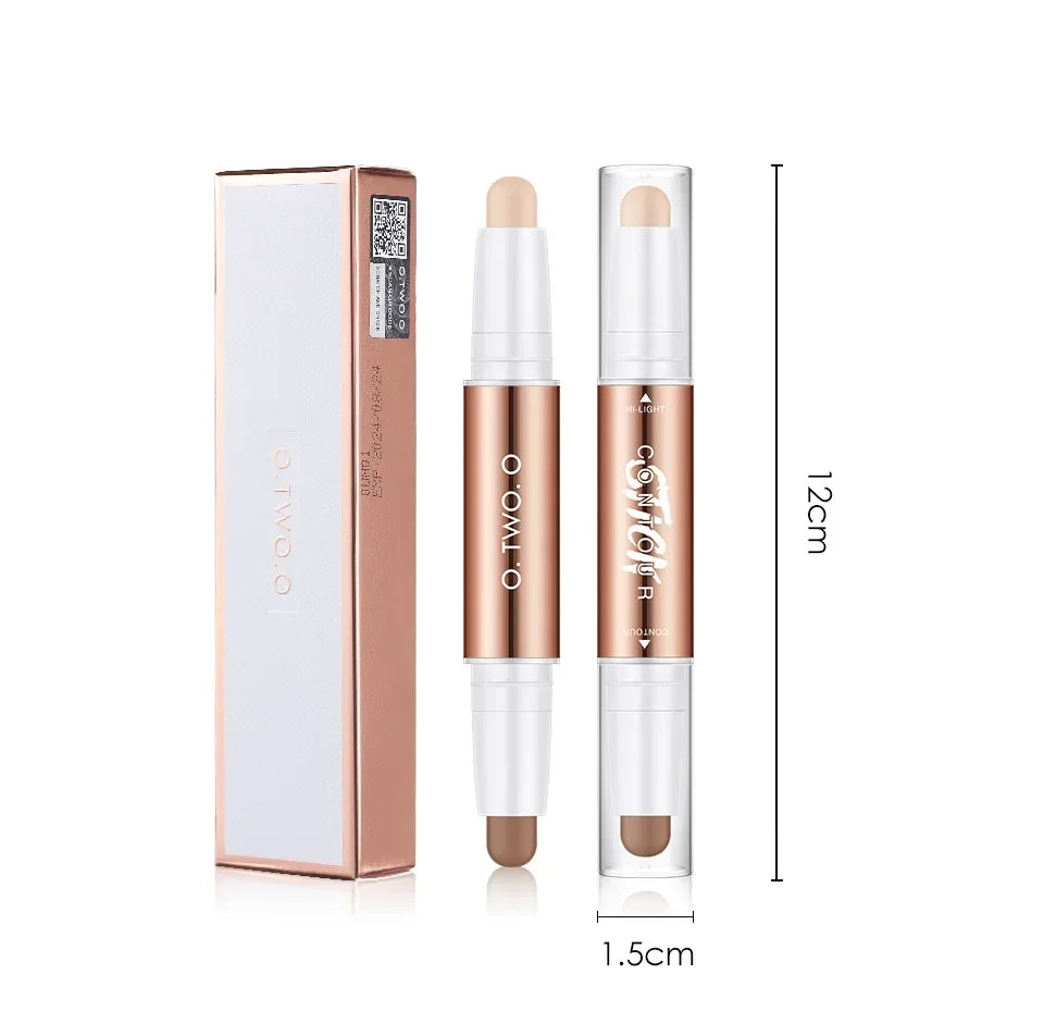 O.TWO.O Double-Headed Contour Stick Waterproof Matte Highlighter
