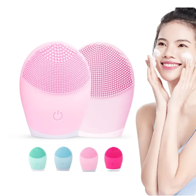 Electric Silicone Facial Cleanser Massager Skincare