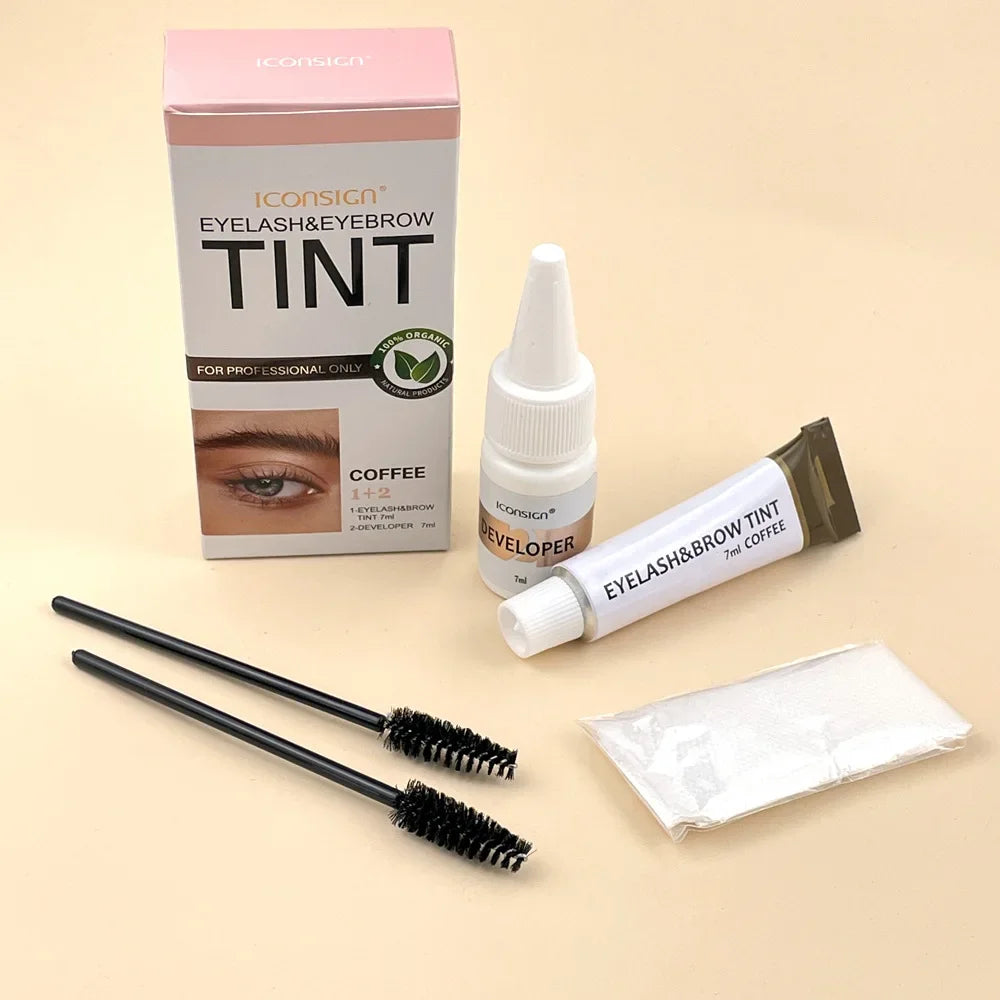 3Colors Eyelash Eyebrow Dye Tint Kit