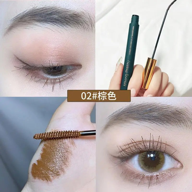 Black Mascara Lengthens Eyelashes Extra Volume Long Lasting Waterproof Natural