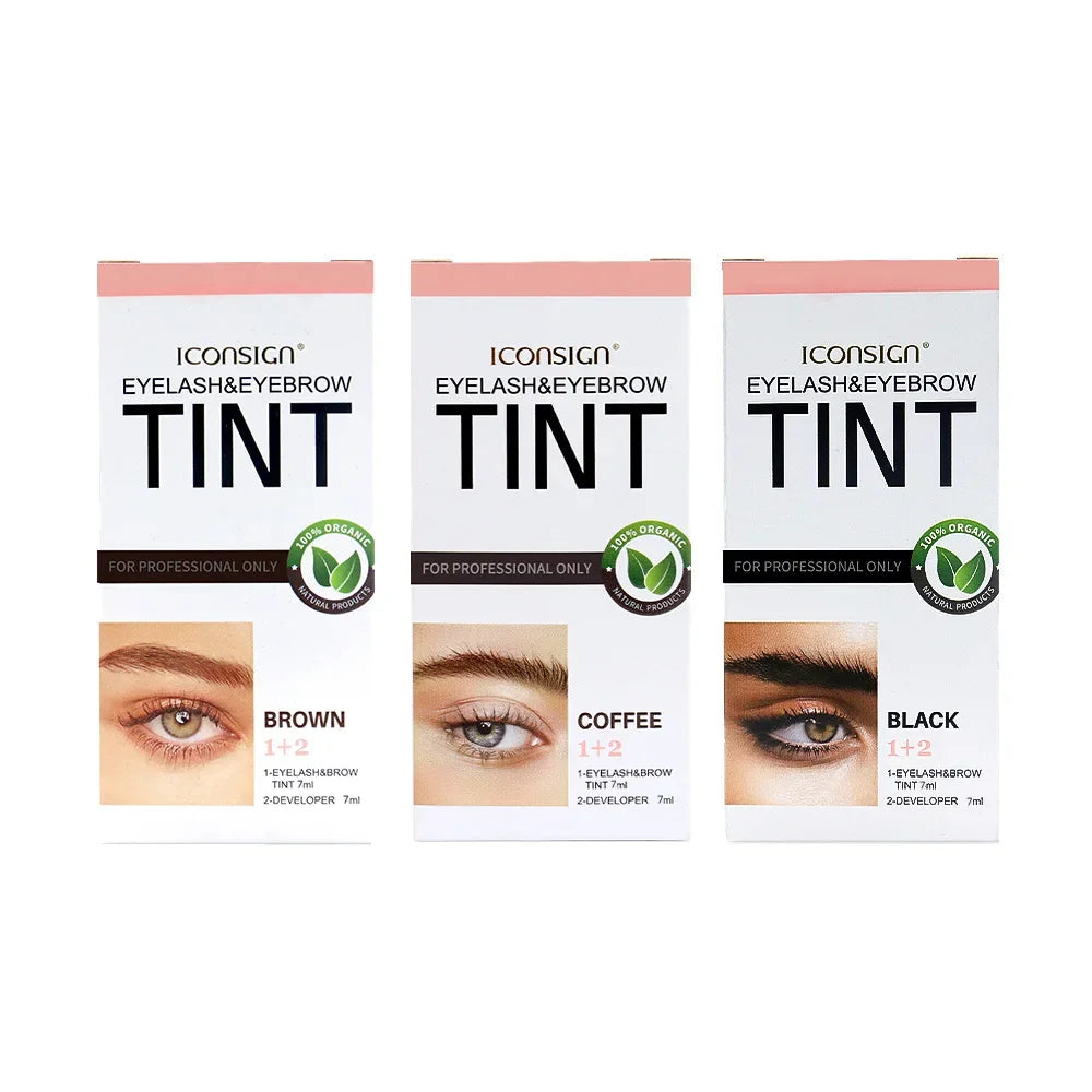 3Colors Eyelash Eyebrow Dye Tint Kit