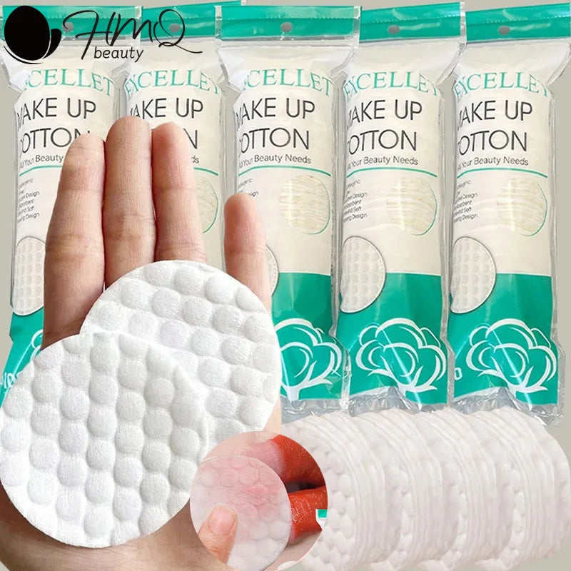 500/100Pcs Disposable Cotton Pads Soft Facial Makeup Remover Pads for