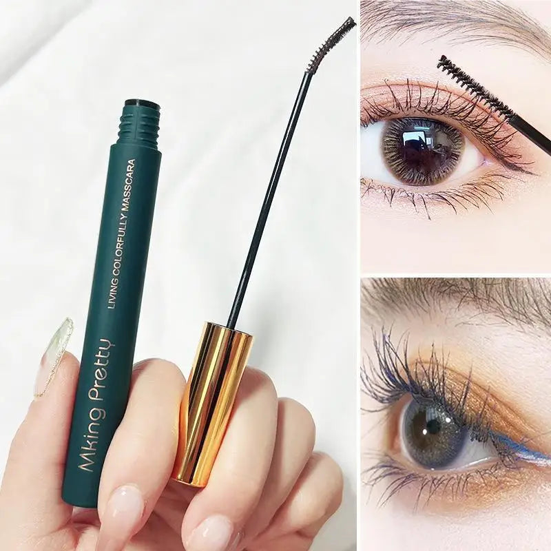 Black Mascara Lengthens Eyelashes Extra Volume Long Lasting Waterproof Natural