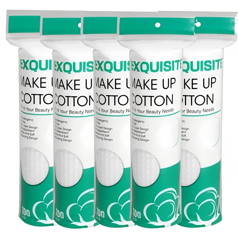 500/100Pcs Disposable Cotton Pads Soft Facial Makeup Remover Pads for