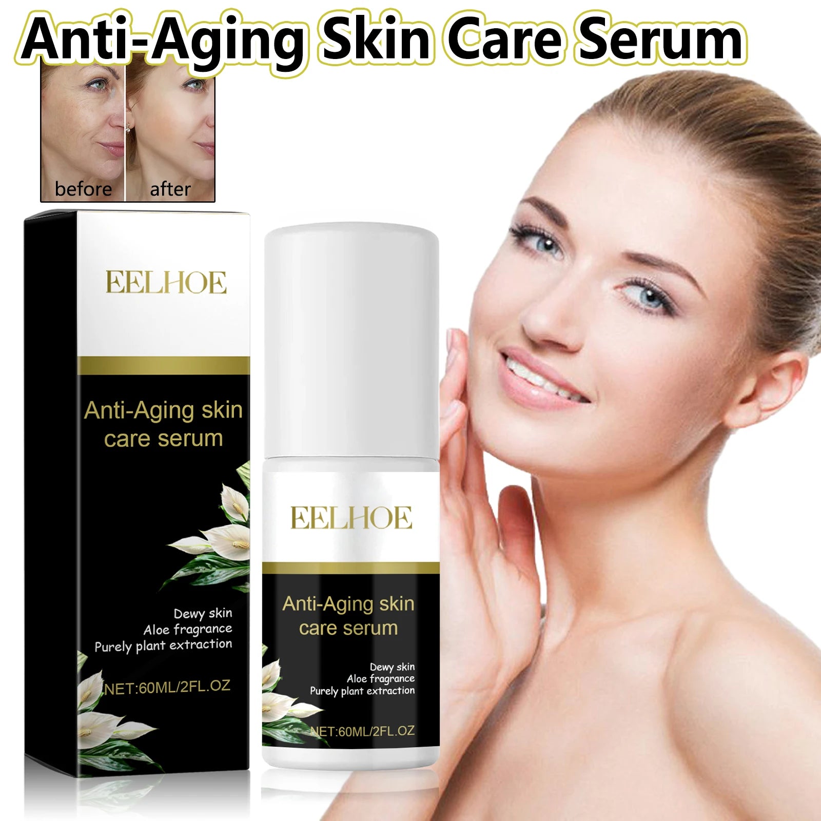 Niacinamide Serum Anti-aging and Anti-wrinkle Essence Moisturizing Brightening and Lightening Fine Lines Facial Skin Care Produc