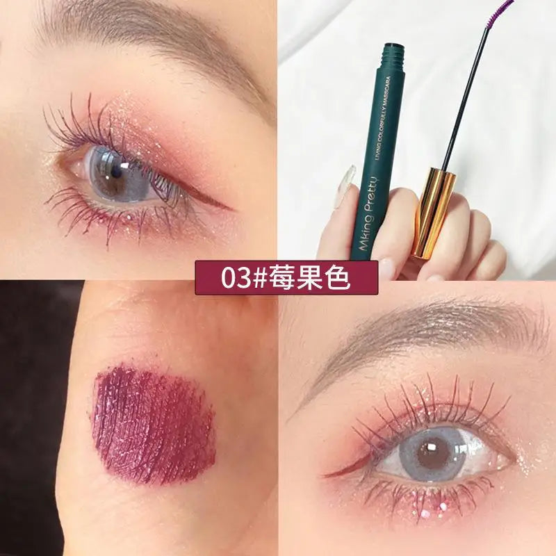 Black Mascara Lengthens Eyelashes Extra Volume Long Lasting Waterproof Natural