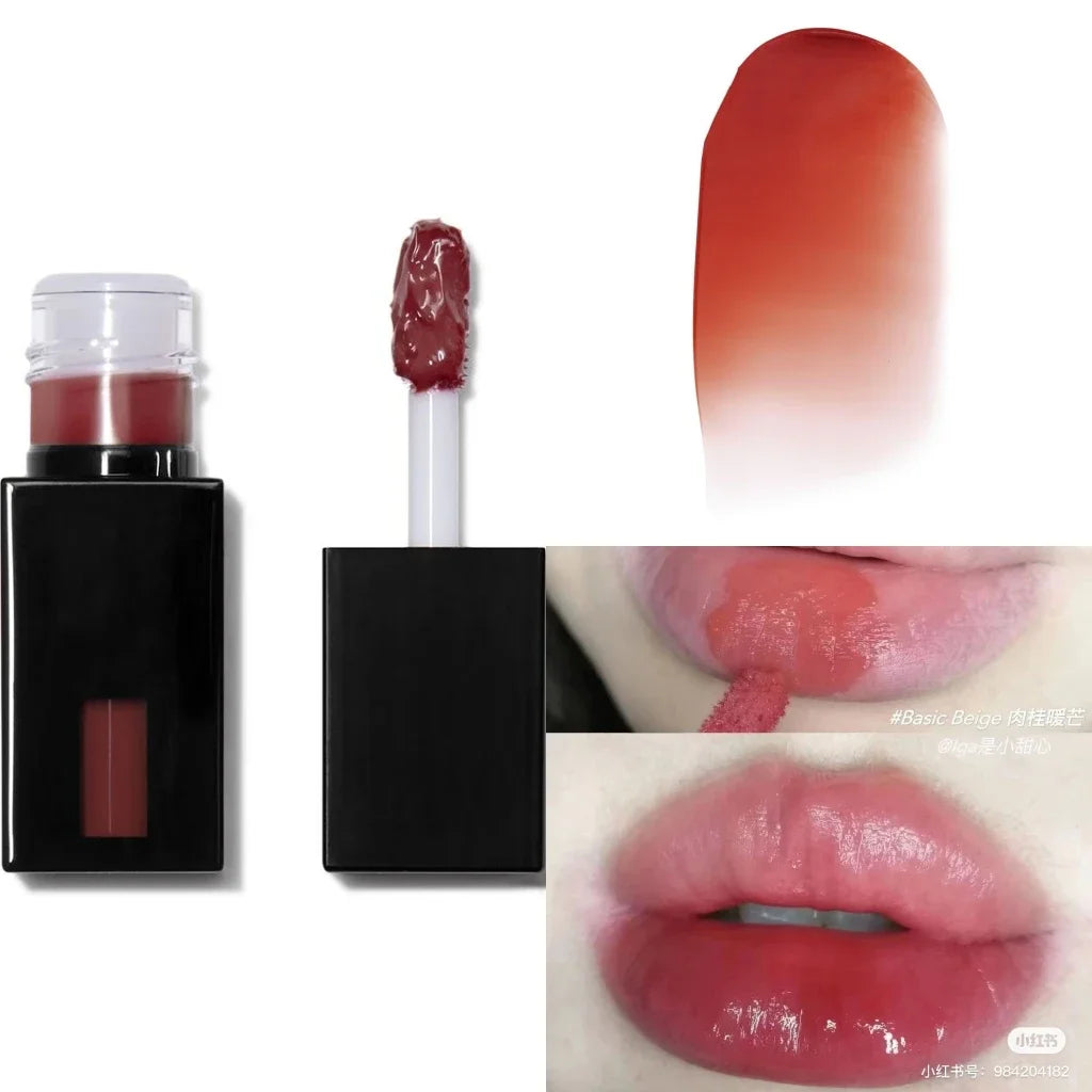 Gloss  Moisturising Lipsticks Lasting Hydration Makeup Original Cosmetics Elf Beautyew Mirror Black Tube Lip Glaze Lip Gloss