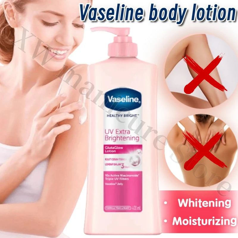 Vaseline Niacinamide Body Lotion Relieves Dry and Dehydrated Skin Exfoliates and Brightens Skin Tone Hydrating Body Lotion