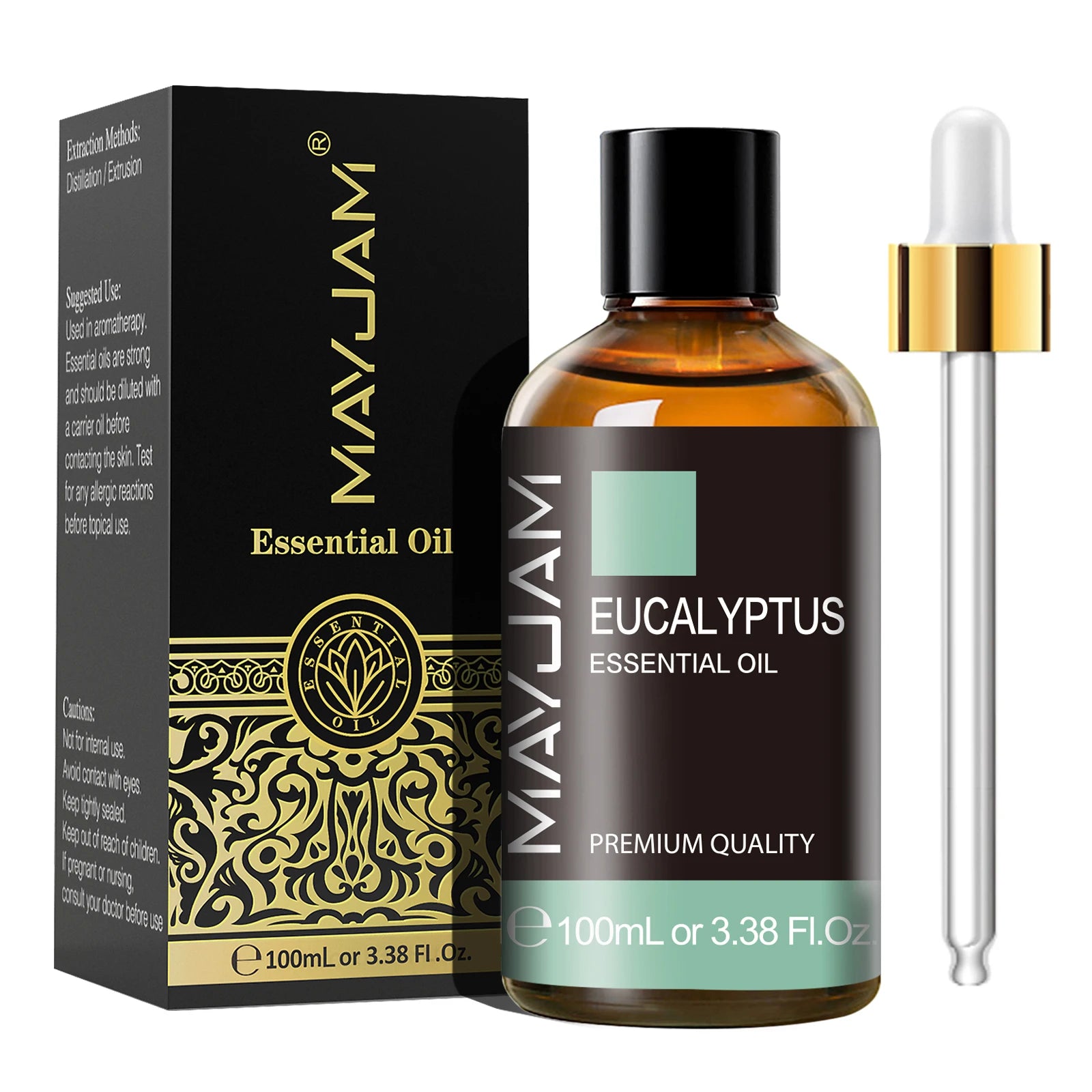 MAYJAM Vanilla Sweet Orange Eucalyptus Lavender Sandalwood Peppermint Bergamot Patchouli Scents 100ML Natural Essential Oils
