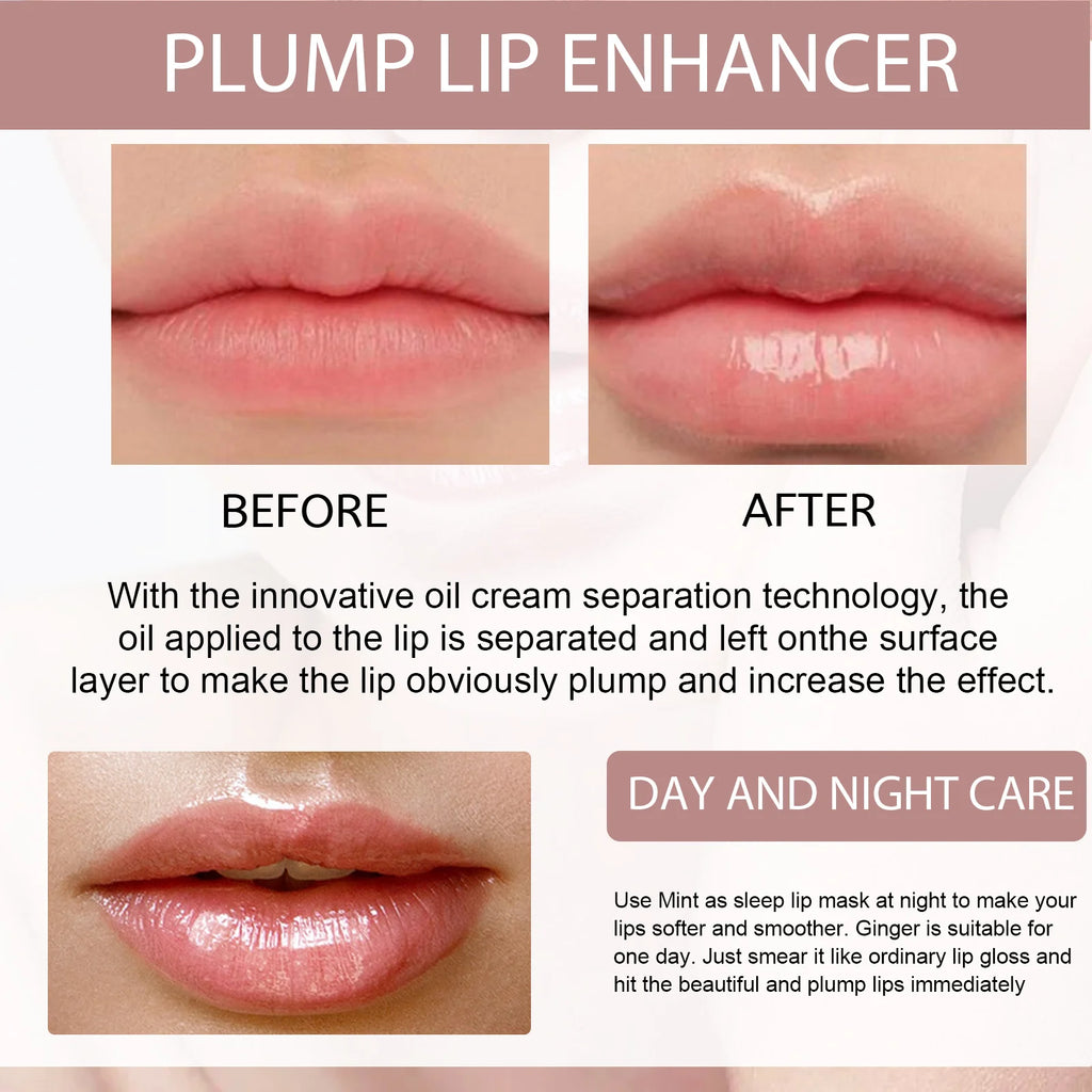 Lip Plumper Set Lip Moisturizing And Fading Lip Lines To Prevent Lips From Drying, Cracking, And Peeling Lip Care Liquid