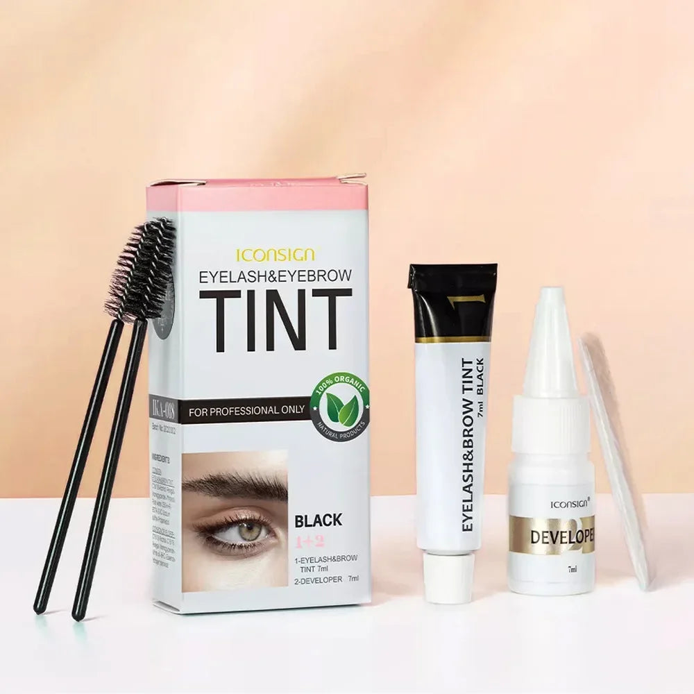 3Colors Eyelash Eyebrow Dye Tint Kit