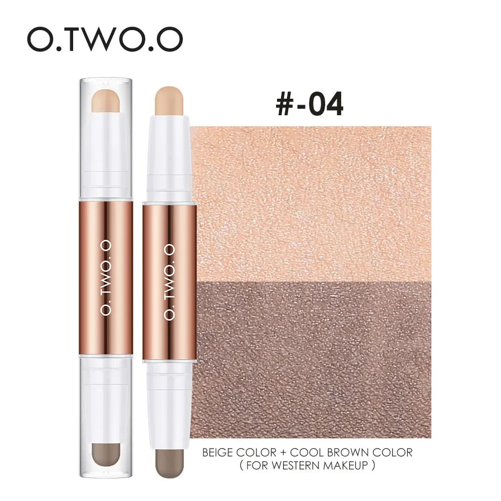O.TWO.O Double-Headed Contour Stick Waterproof Matte Highlighter
