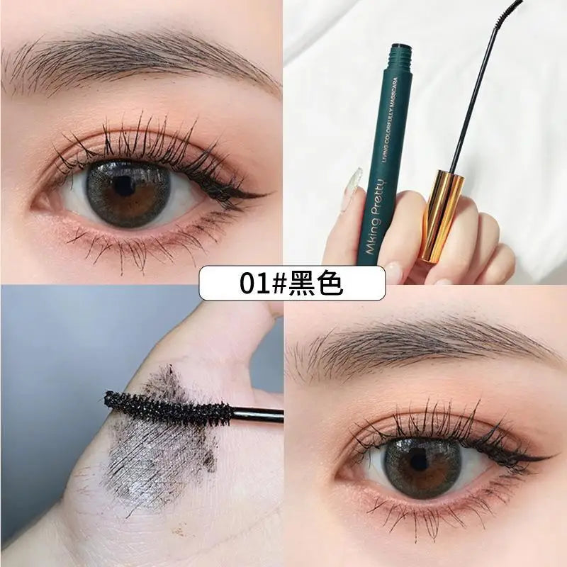 Black Mascara Lengthens Eyelashes Extra Volume Long Lasting Waterproof Natural